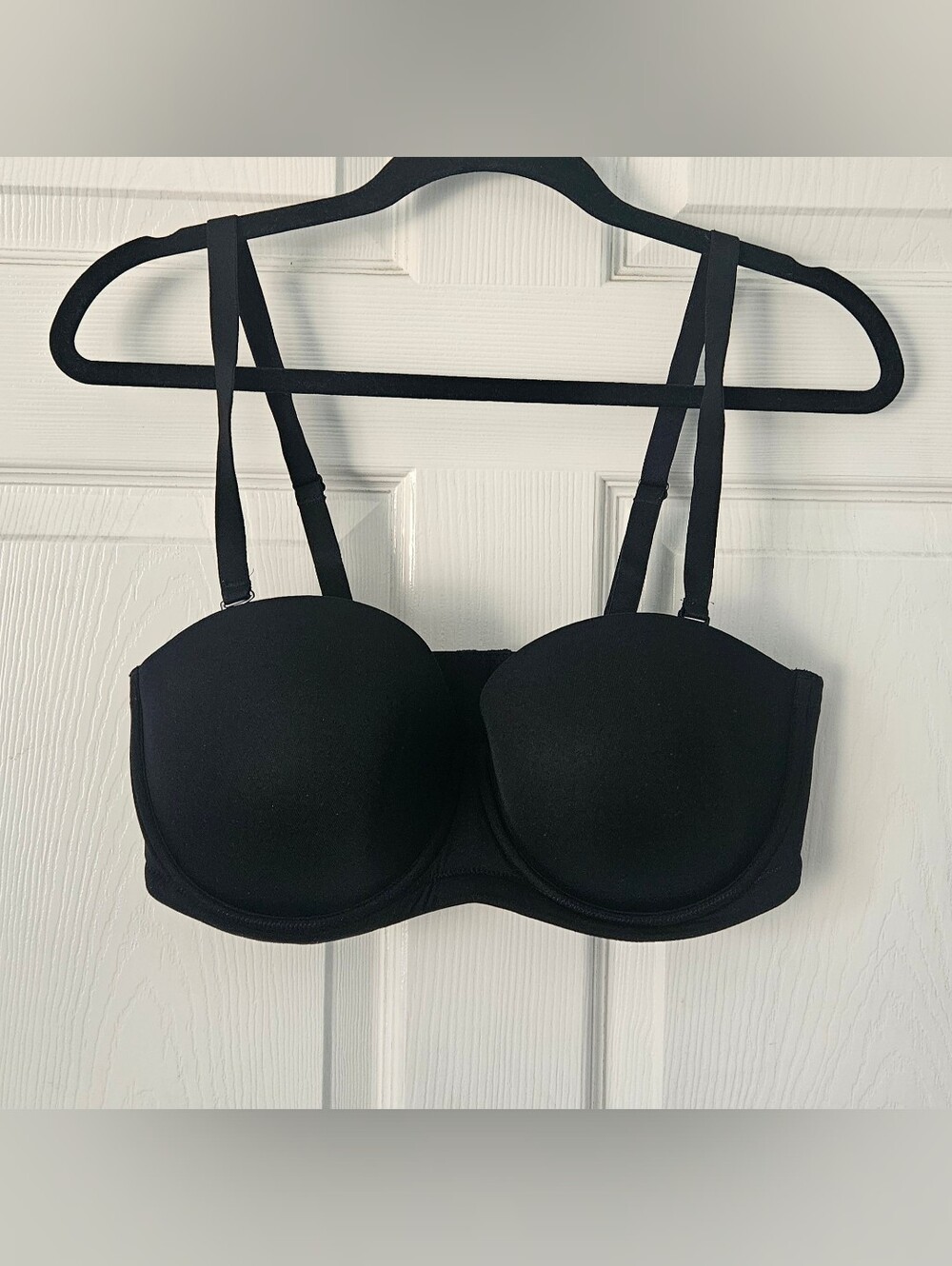 Wacoal Black Bra 38DD Red Carpet Convertible Strapless Underwire Contour 854119